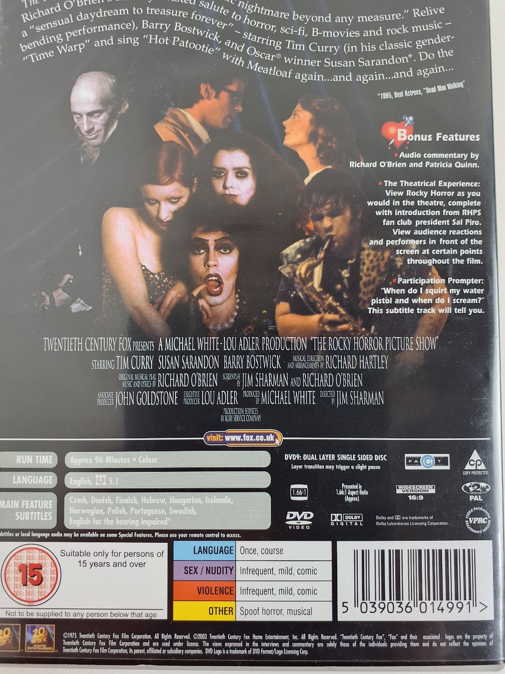 Dvd The Rocky Horror Picture Show